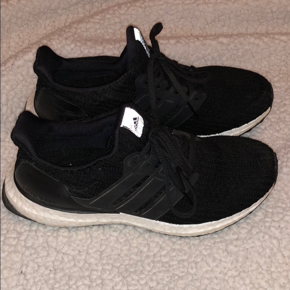 Black adidas ultra boosts